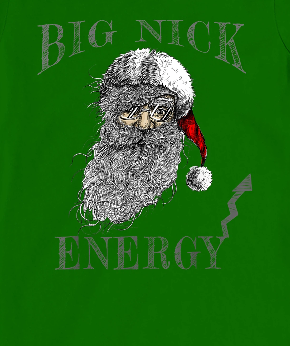 Funny Big Nick Energy Christmas Santa Family Matching Pajama T-Shirt, Women T-Shirt