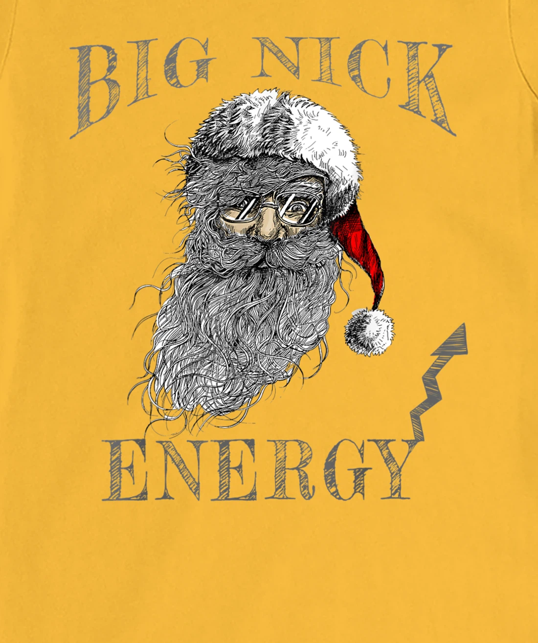 Funny Big Nick Energy Christmas Santa Family Matching Pajama T-Shirt, Women T-Shirt
