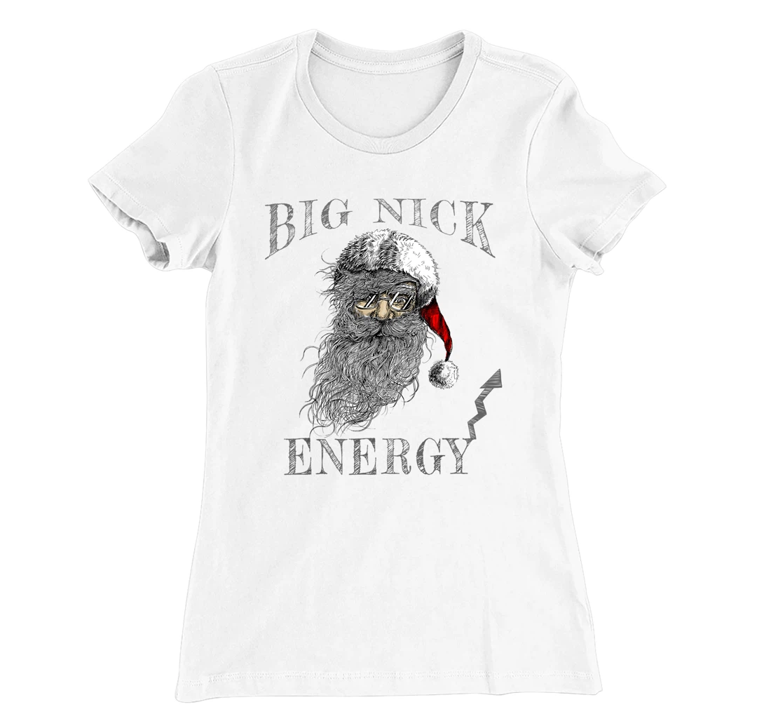 Funny Big Nick Energy Christmas Santa Family Matching Pajama T-Shirt, Women T-Shirt