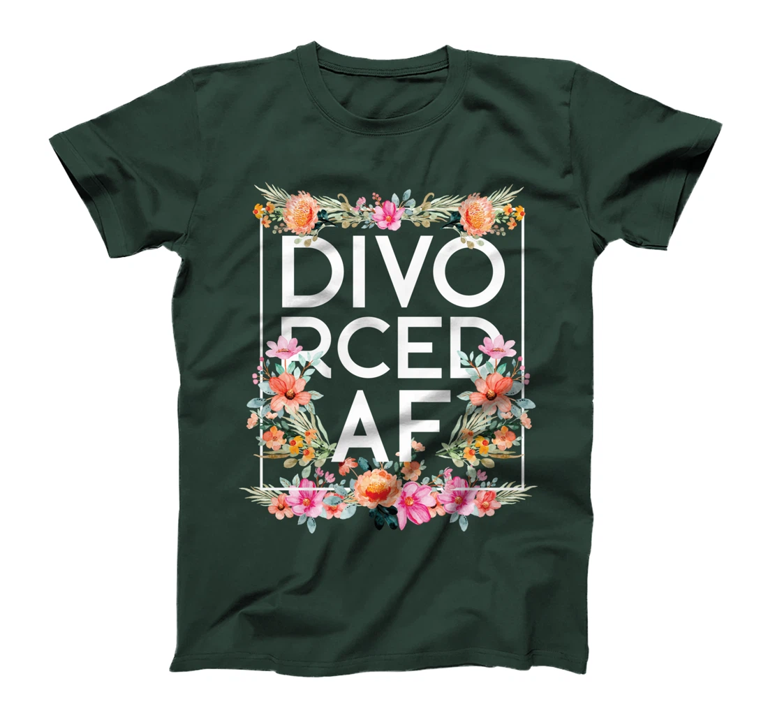 Happy Divorce Party Flower Floral Divo Rced Af T-Shirt