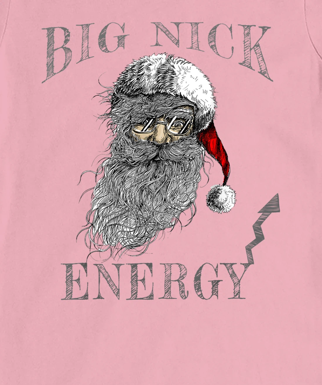 Funny Big Nick Energy Christmas Santa Family Matching Pajama T-Shirt, Women T-Shirt