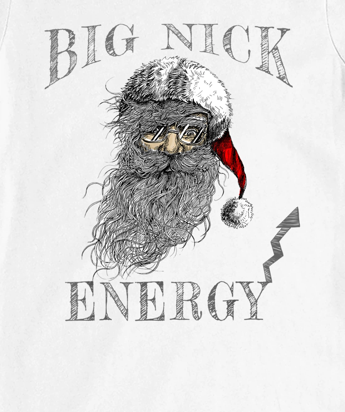Funny Big Nick Energy Christmas Santa Family Matching Pajama T-Shirt, Women T-Shirt