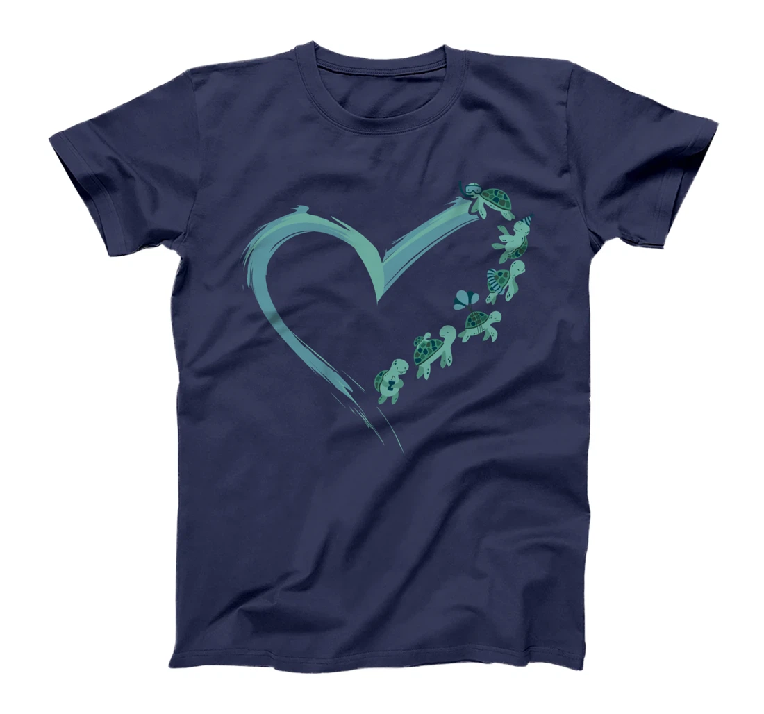 Sea Turtle Tortoise Heart T-Shirt