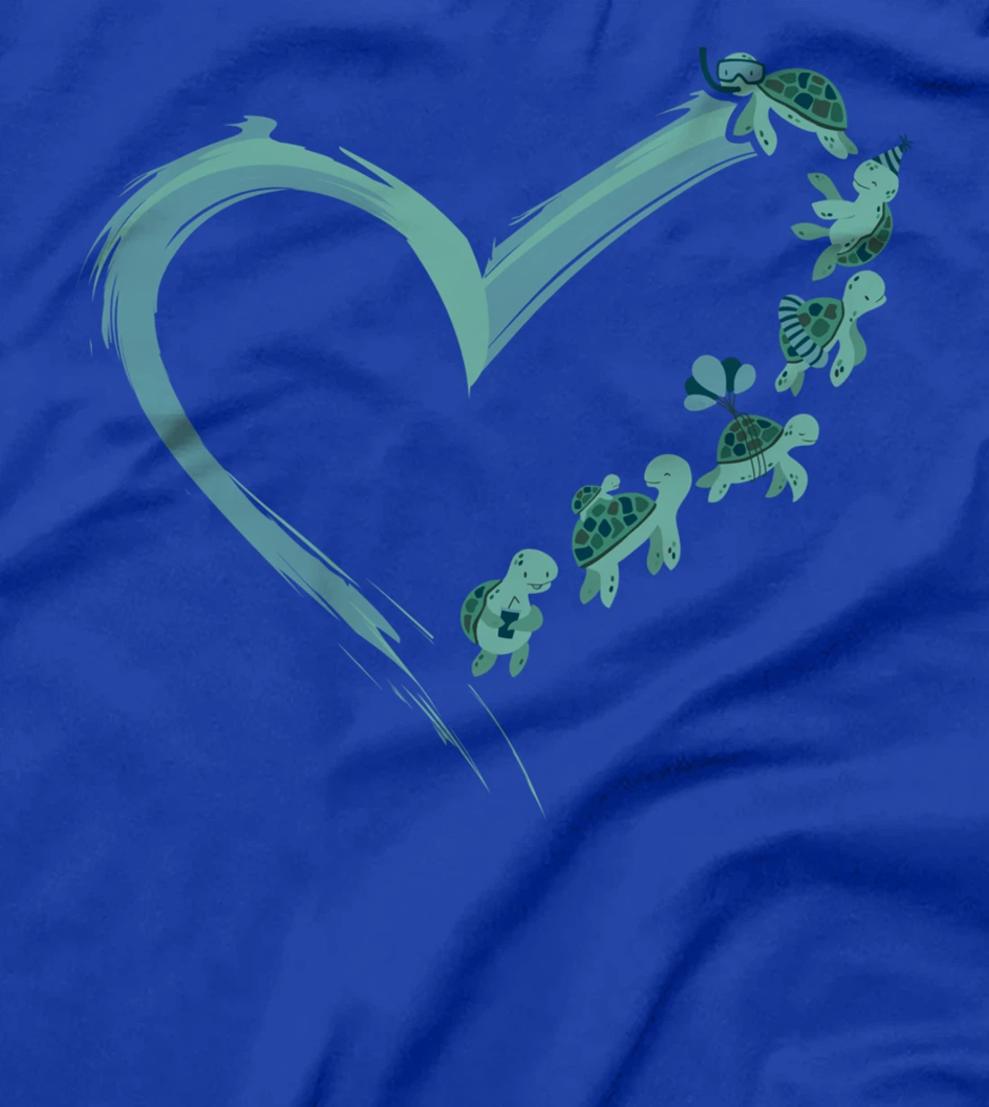 Sea Turtle Tortoise Heart T-Shirt