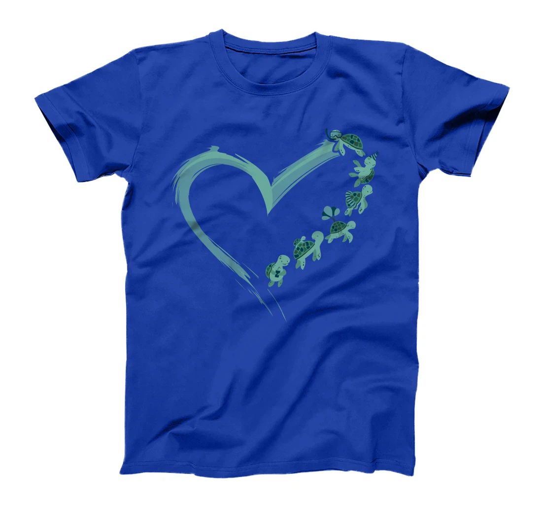 Sea Turtle Tortoise Heart T-Shirt