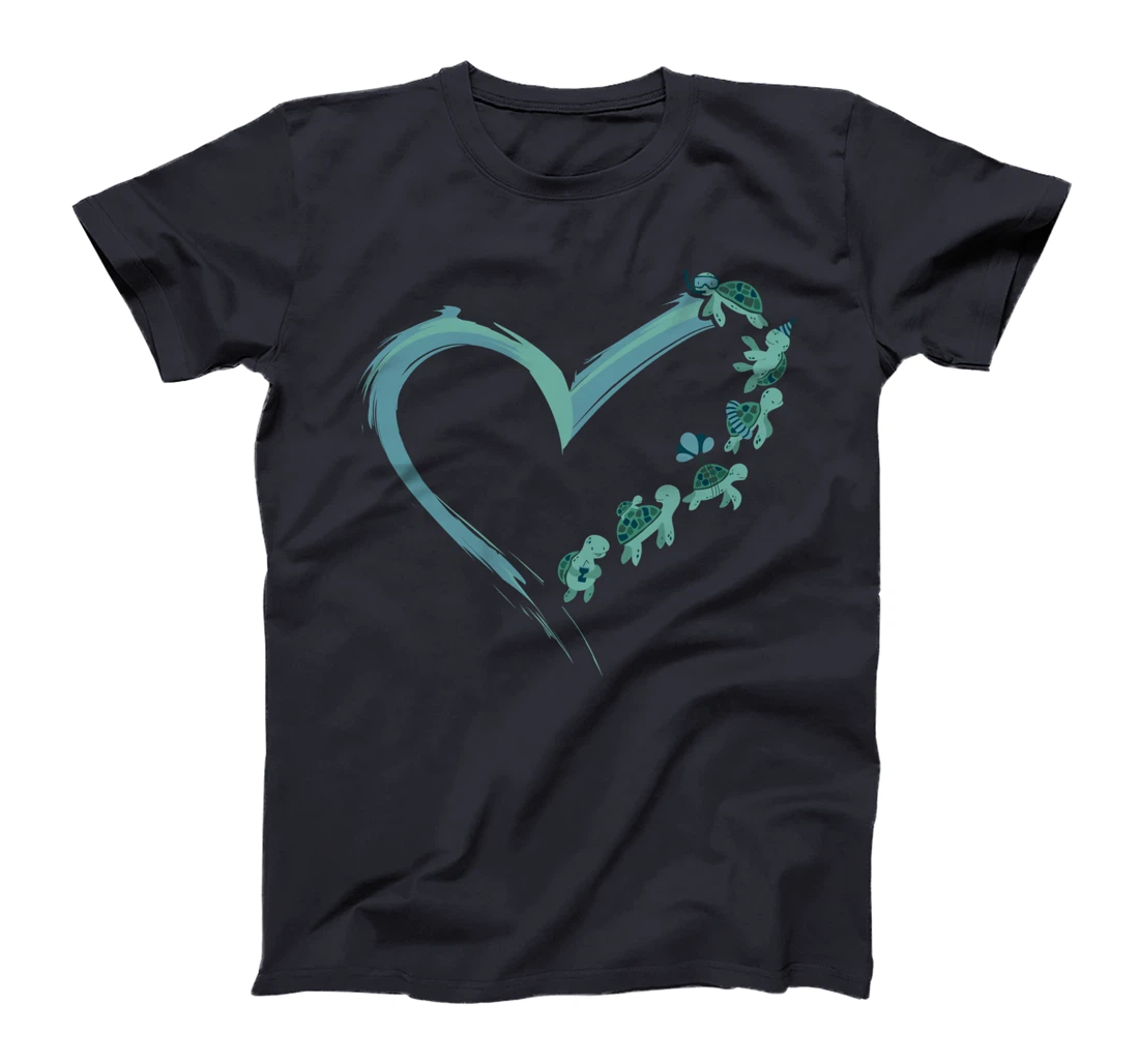 Sea Turtle Tortoise Heart T-Shirt