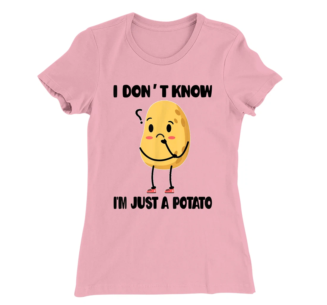 Cute Kawaii Potatoes I Don't Know I'm Just a Potato T-Shirt, Kid T-Shirt and Women T-Shirt
