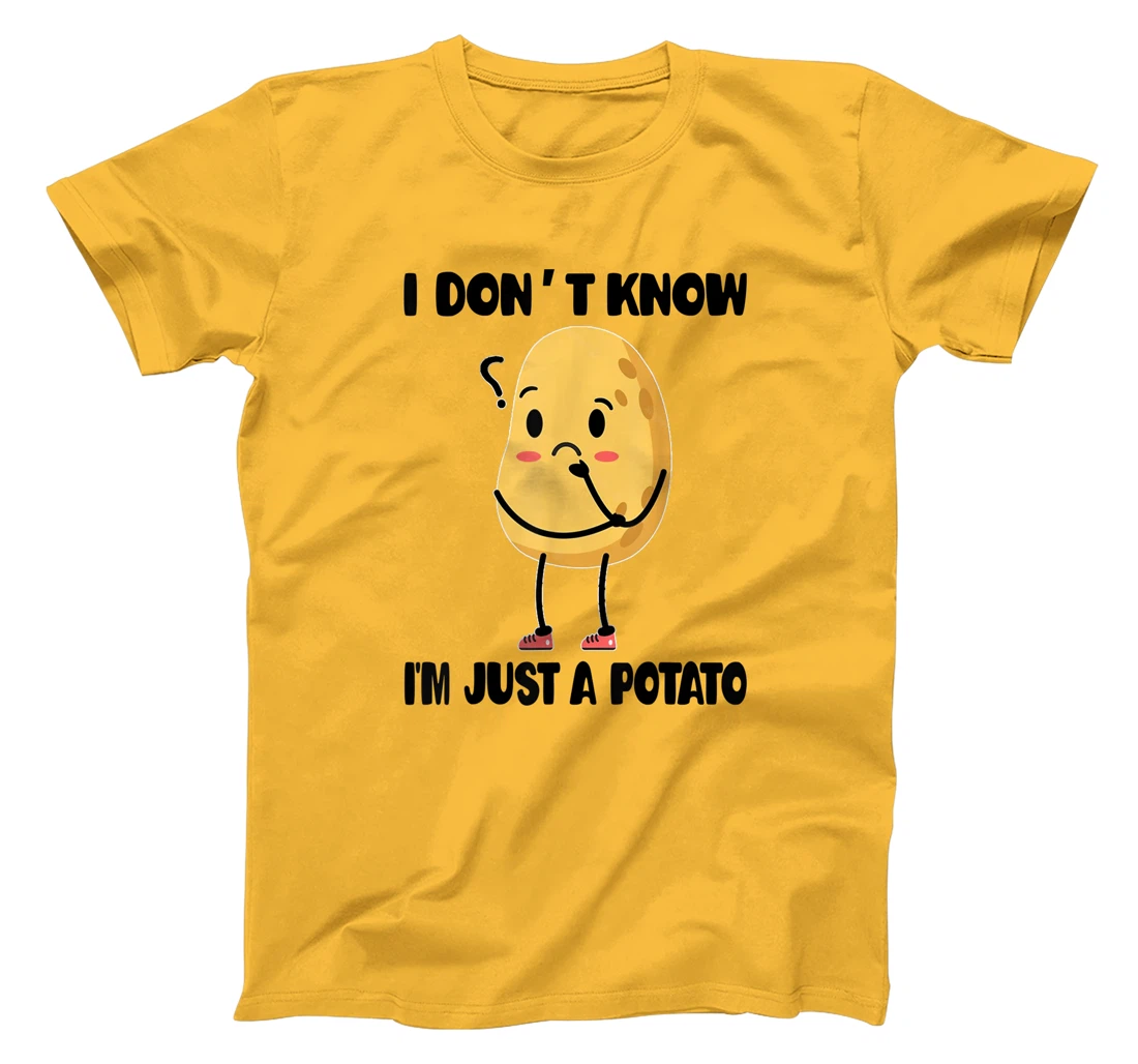 Cute Kawaii Potatoes I Don't Know I'm Just a Potato T-Shirt, Kid T-Shirt and Women T-Shirt