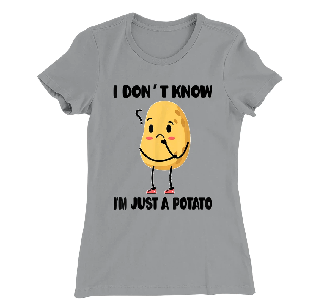 Cute Kawaii Potatoes I Don't Know I'm Just a Potato T-Shirt, Kid T-Shirt and Women T-Shirt