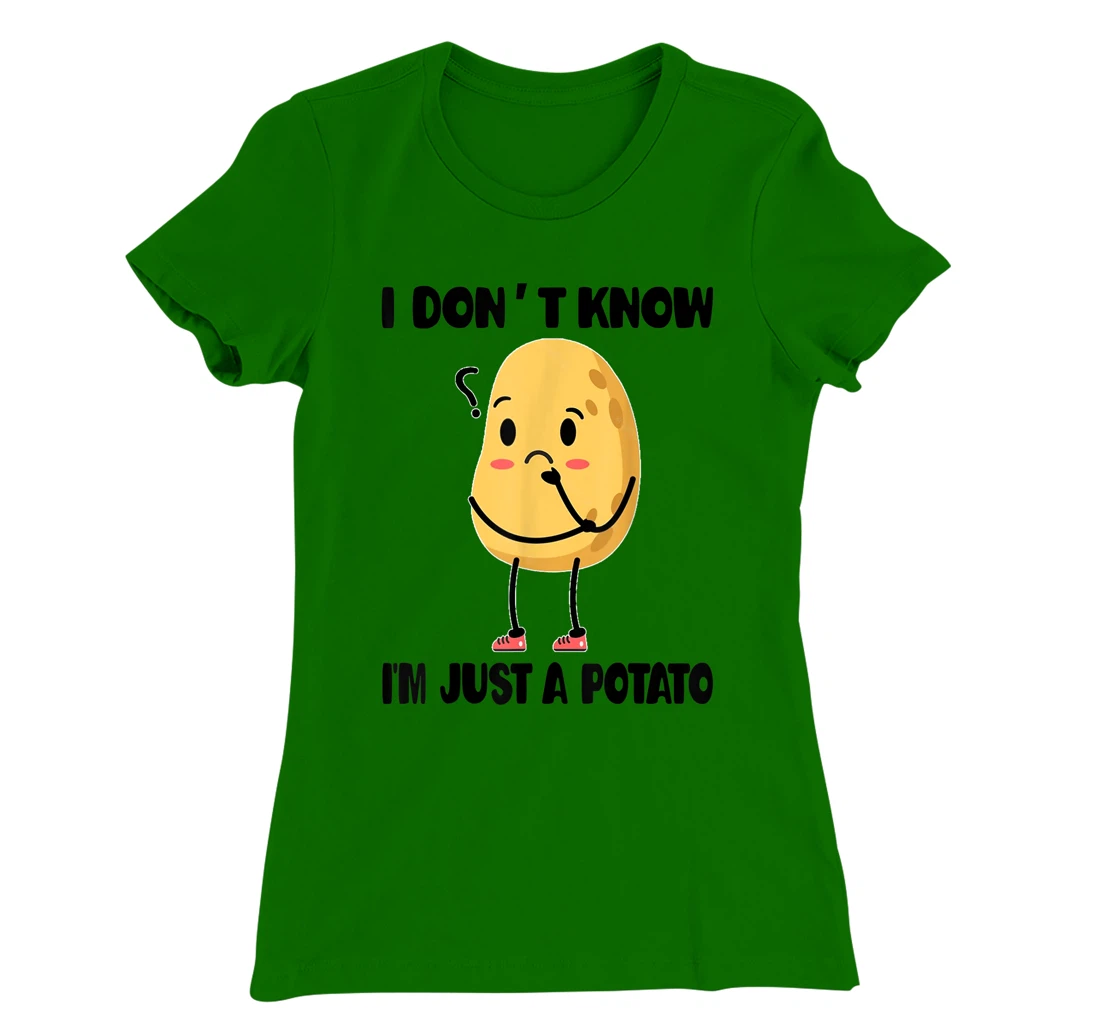Cute Kawaii Potatoes I Don't Know I'm Just a Potato T-Shirt, Kid T-Shirt and Women T-Shirt