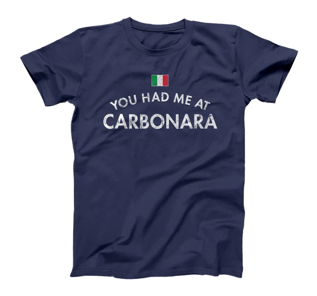 Carbonara Italian Pasta Dish Rome Egg Hard Cheese Cured Pork T-Shirt, Women T-Shirt