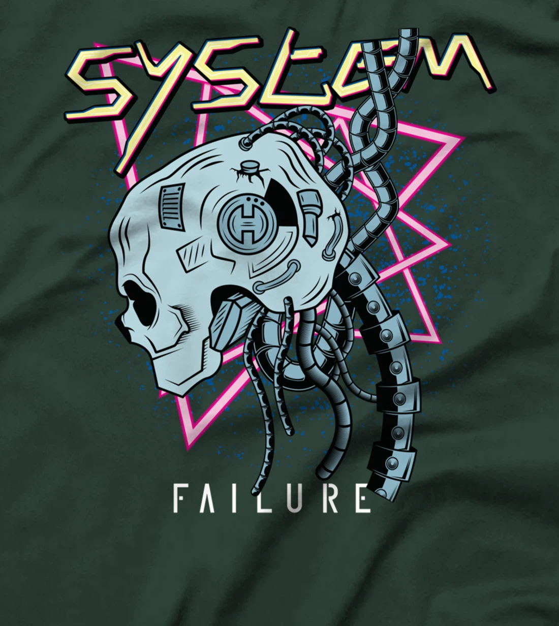 System Failure Neurolink Cyberpunk T-Shirt
