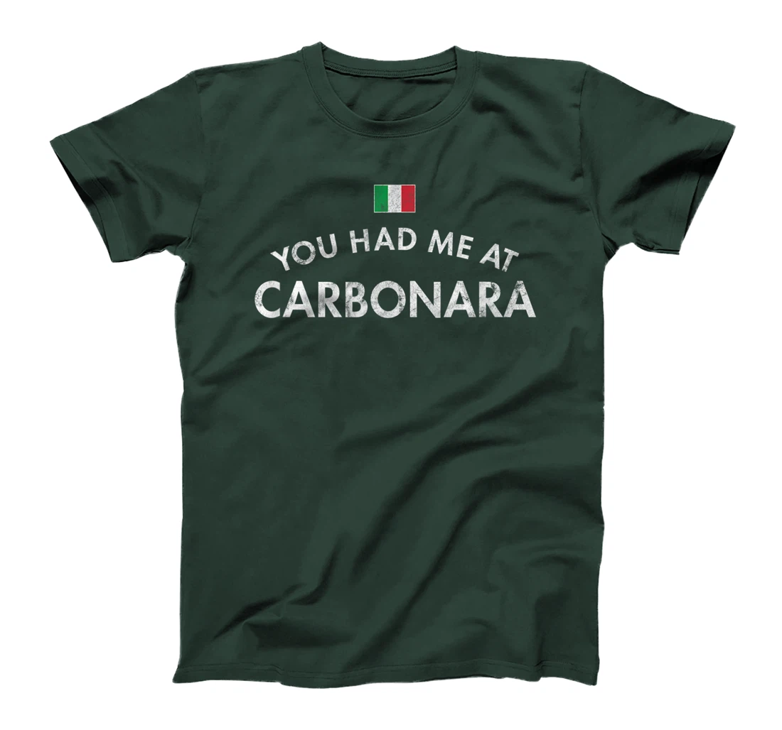 Carbonara Italian Pasta Dish Rome Egg Hard Cheese Cured Pork T-Shirt, Women T-Shirt