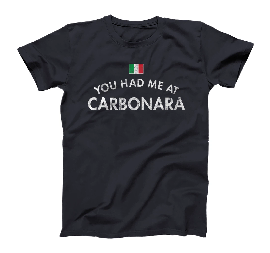 Carbonara Italian Pasta Dish Rome Egg Hard Cheese Cured Pork T-Shirt, Women T-Shirt