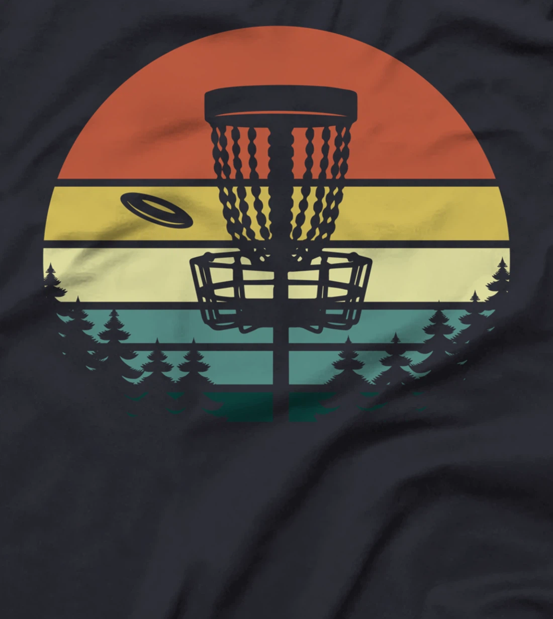 Disc Golf Retro Vintage Sunset T-Shirt