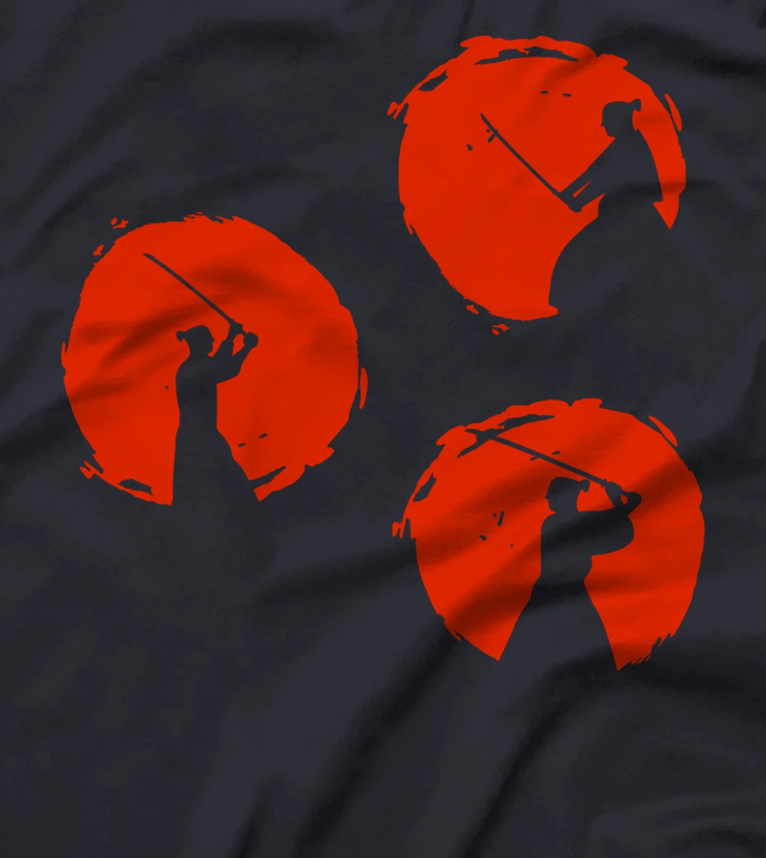 Japanese Samurai Warriors Silhouette T-Shirt