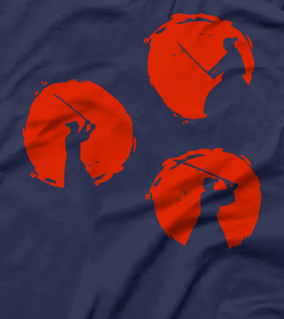 Japanese Samurai Warriors Silhouette T-Shirt