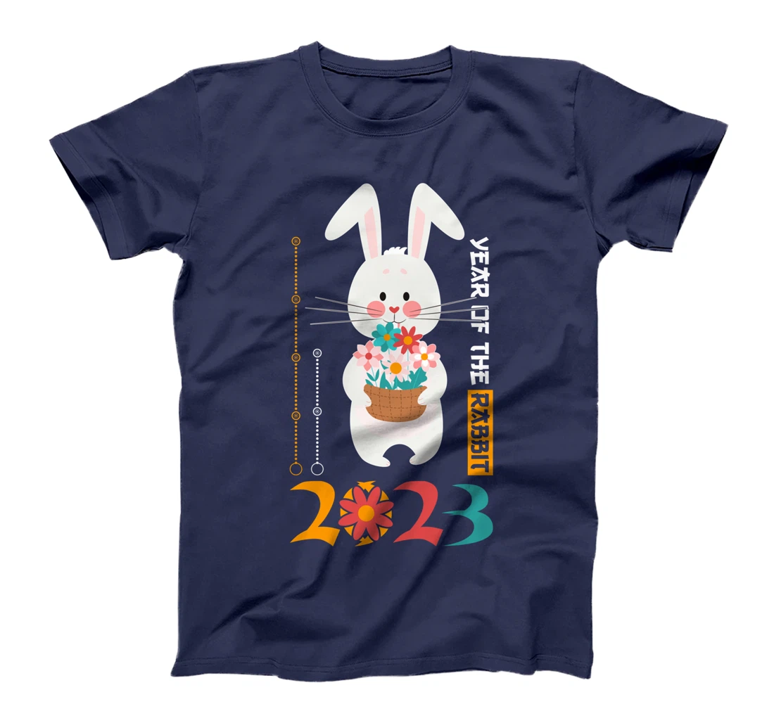 New Years Of The Rabbit 2023 Kawaii Flowers Bloom T-Shirt