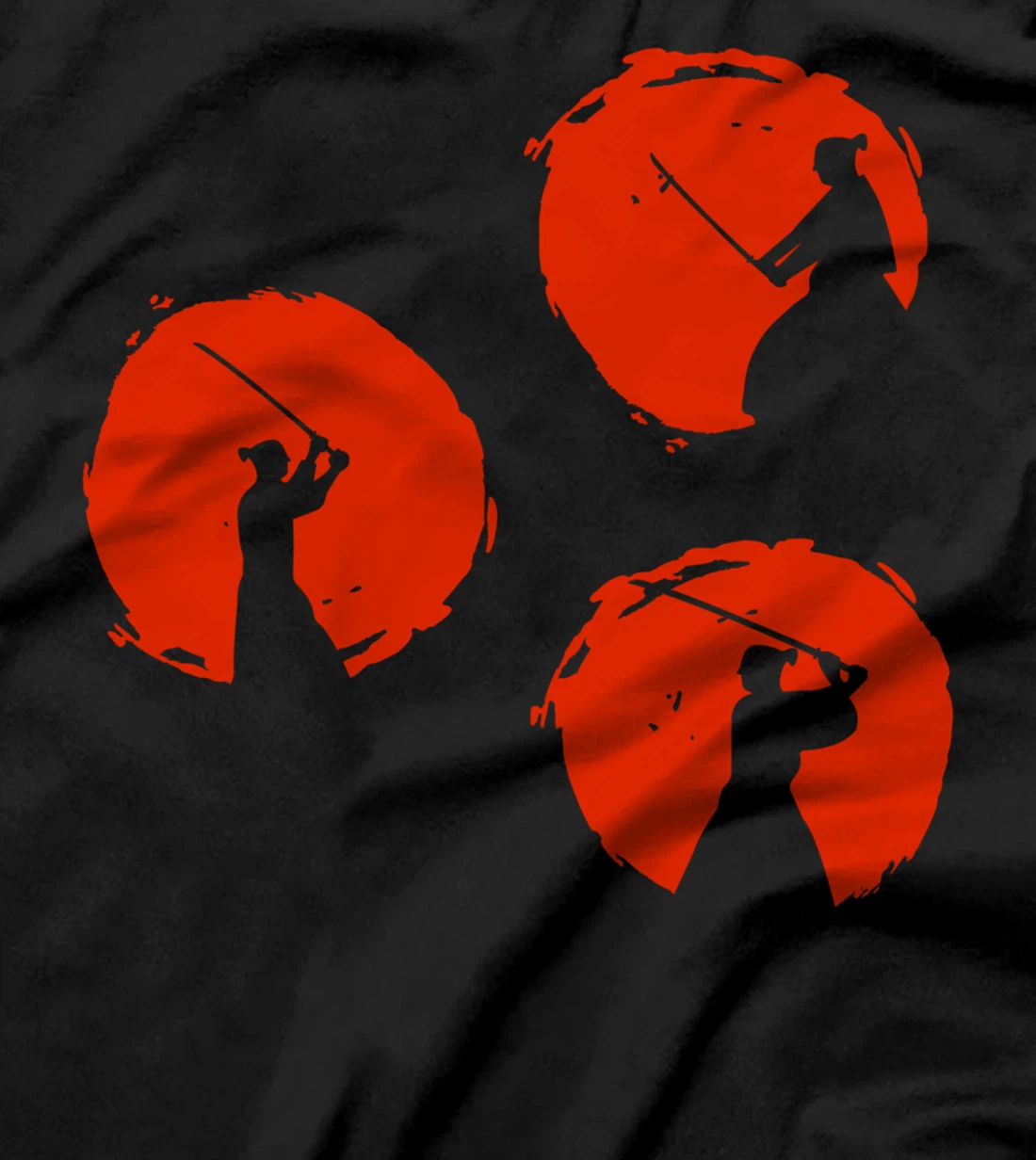 Japanese Samurai Warriors Silhouette T-Shirt