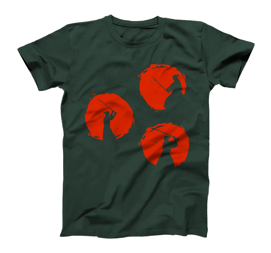 Japanese Samurai Warriors Silhouette T-Shirt