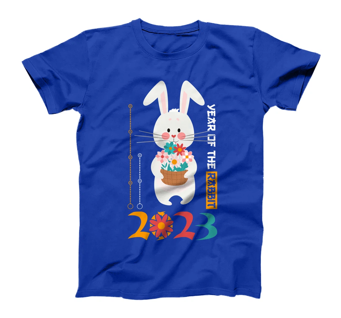 New Years Of The Rabbit 2023 Kawaii Flowers Bloom T-Shirt