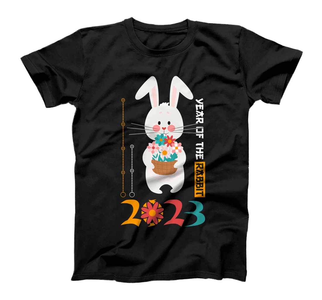 New Years Of The Rabbit 2023 Kawaii Flowers Bloom T-Shirt