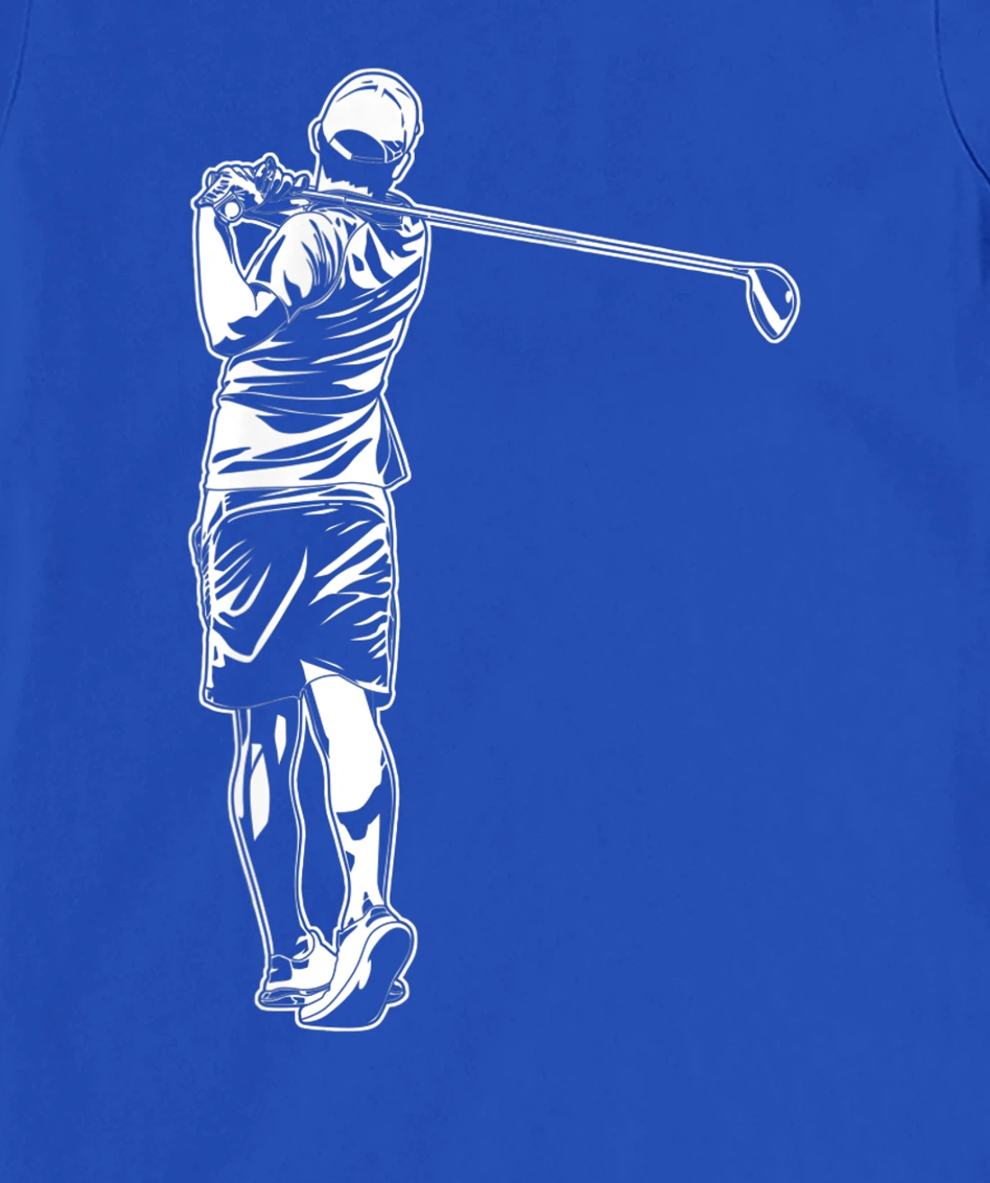 Golf Player Stroke Playing Golf Club Design Golfer Golfing T-Shirt, Kid T-Shirt and Women T-Shirt