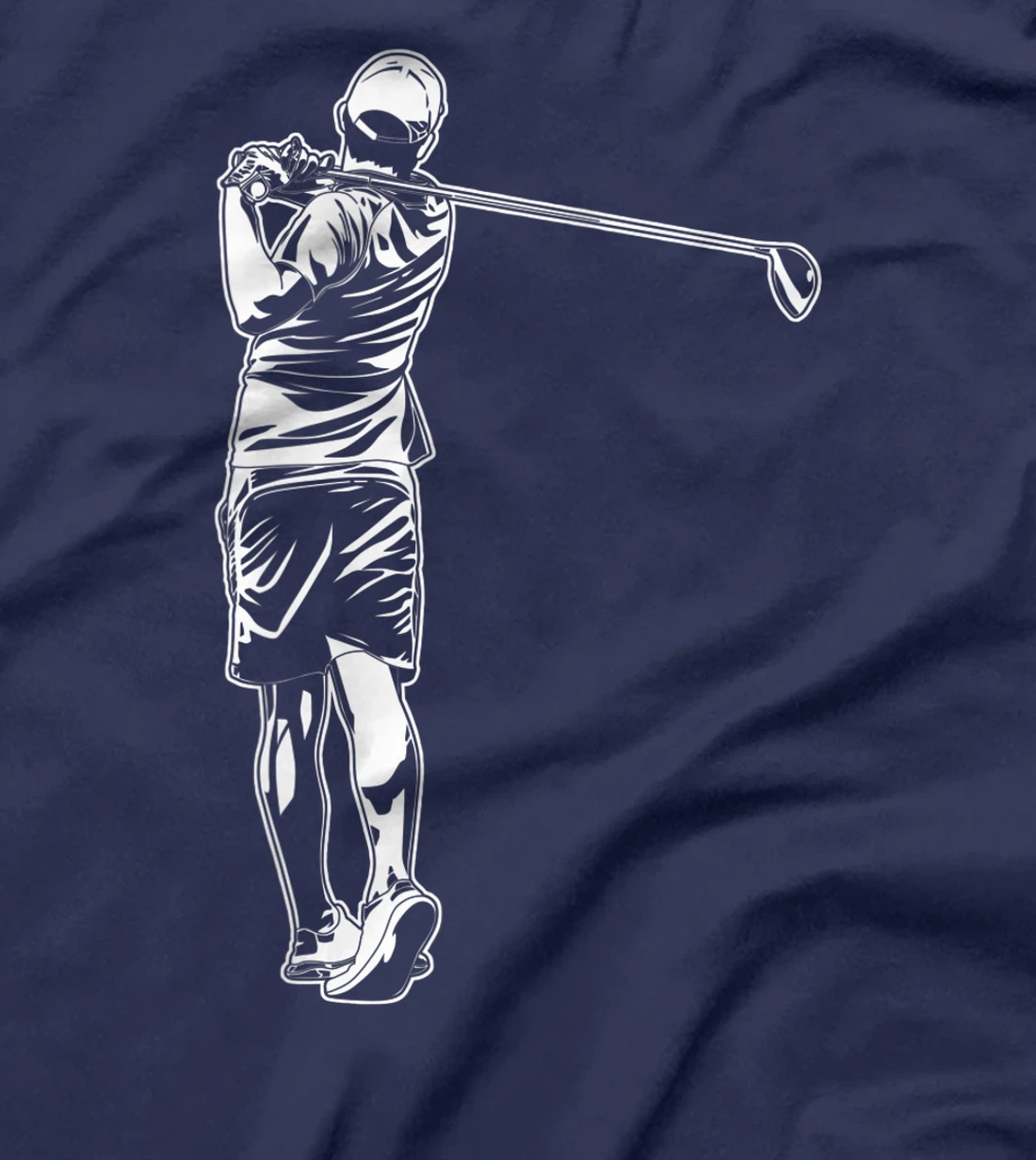 Golf Player Stroke Playing Golf Club Design Golfer Golfing T-Shirt, Kid T-Shirt and Women T-Shirt