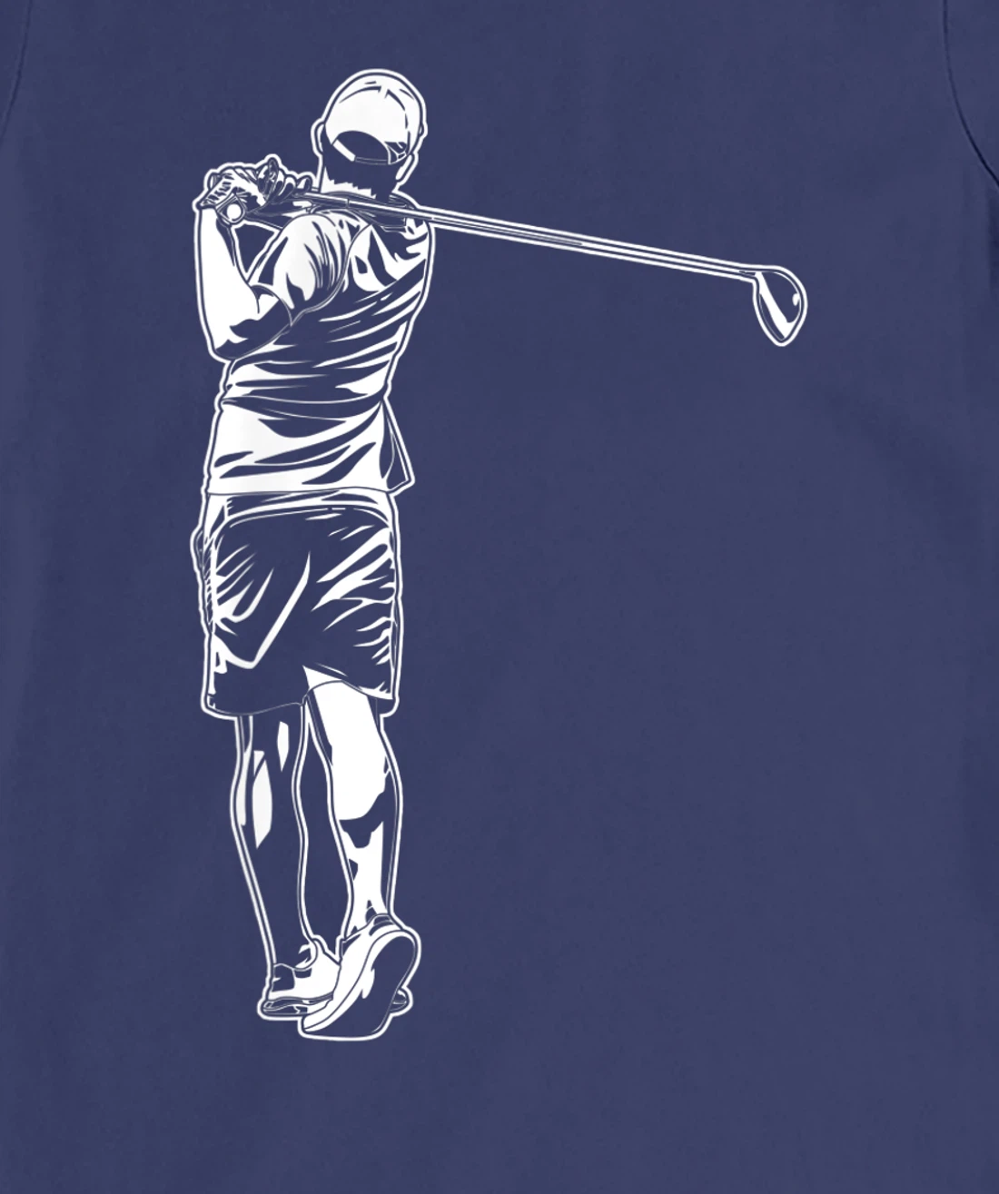Golf Player Stroke Playing Golf Club Design Golfer Golfing T-Shirt, Kid T-Shirt and Women T-Shirt