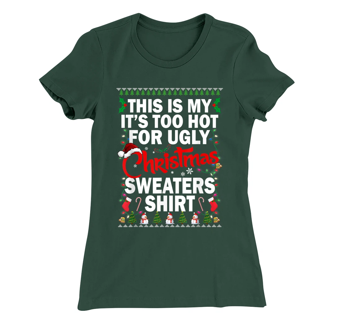 This Is My Ugly Christmas Pajama Funny Christmas Men Women T-Shirt, Kid T-Shirt and Women T-Shirt