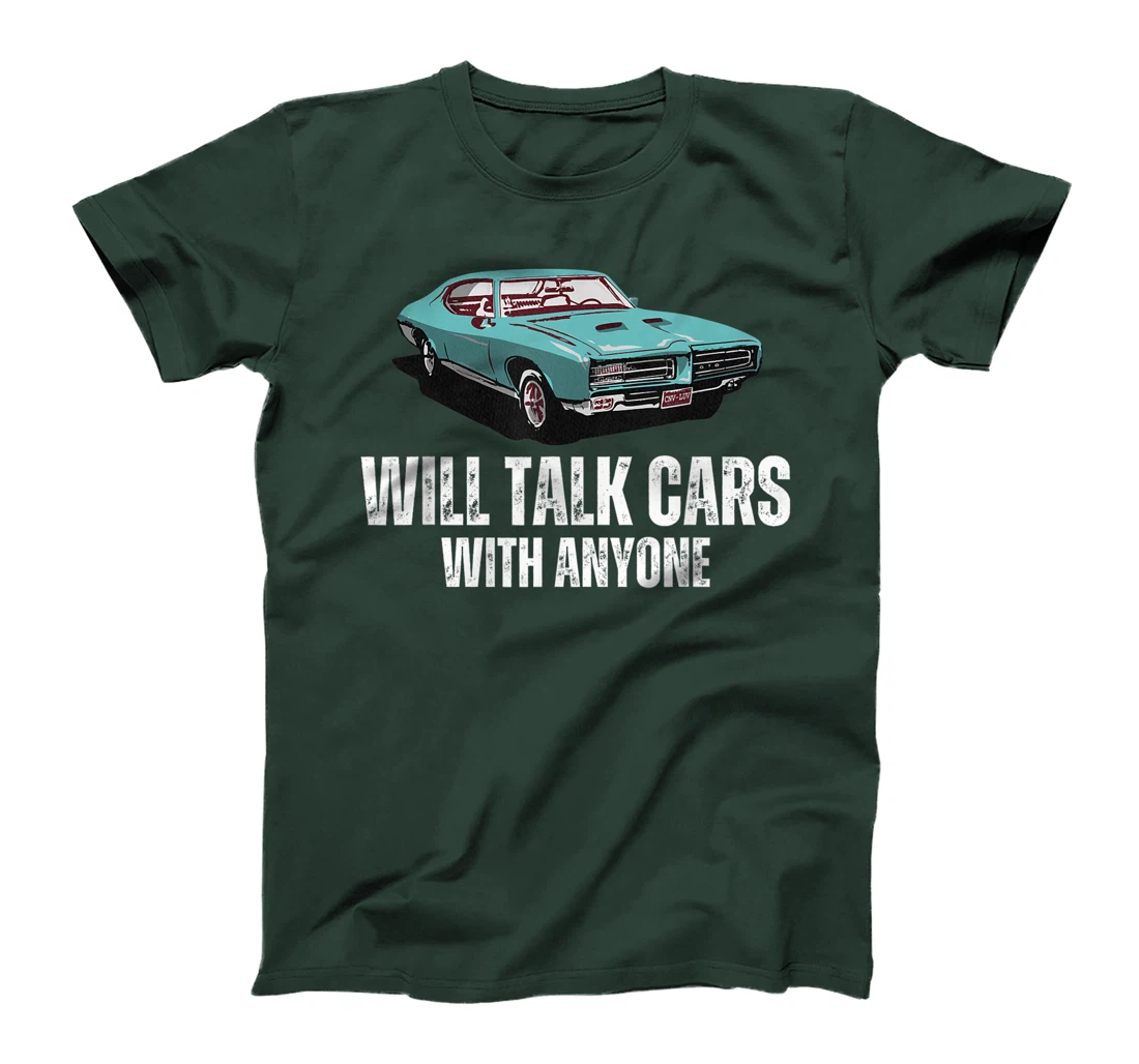 Will Talk Cars With Anyone Shirt Automobile Lovers Funny T-Shirt, Women T-Shirt
