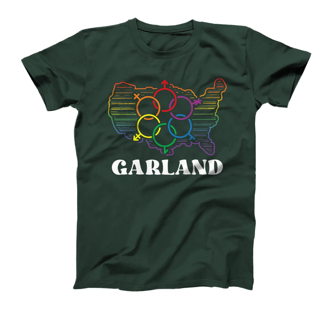 Garland Pride Month Pride Flag LGBT Community LGBTQ Flag T-Shirt, Women T-Shirt