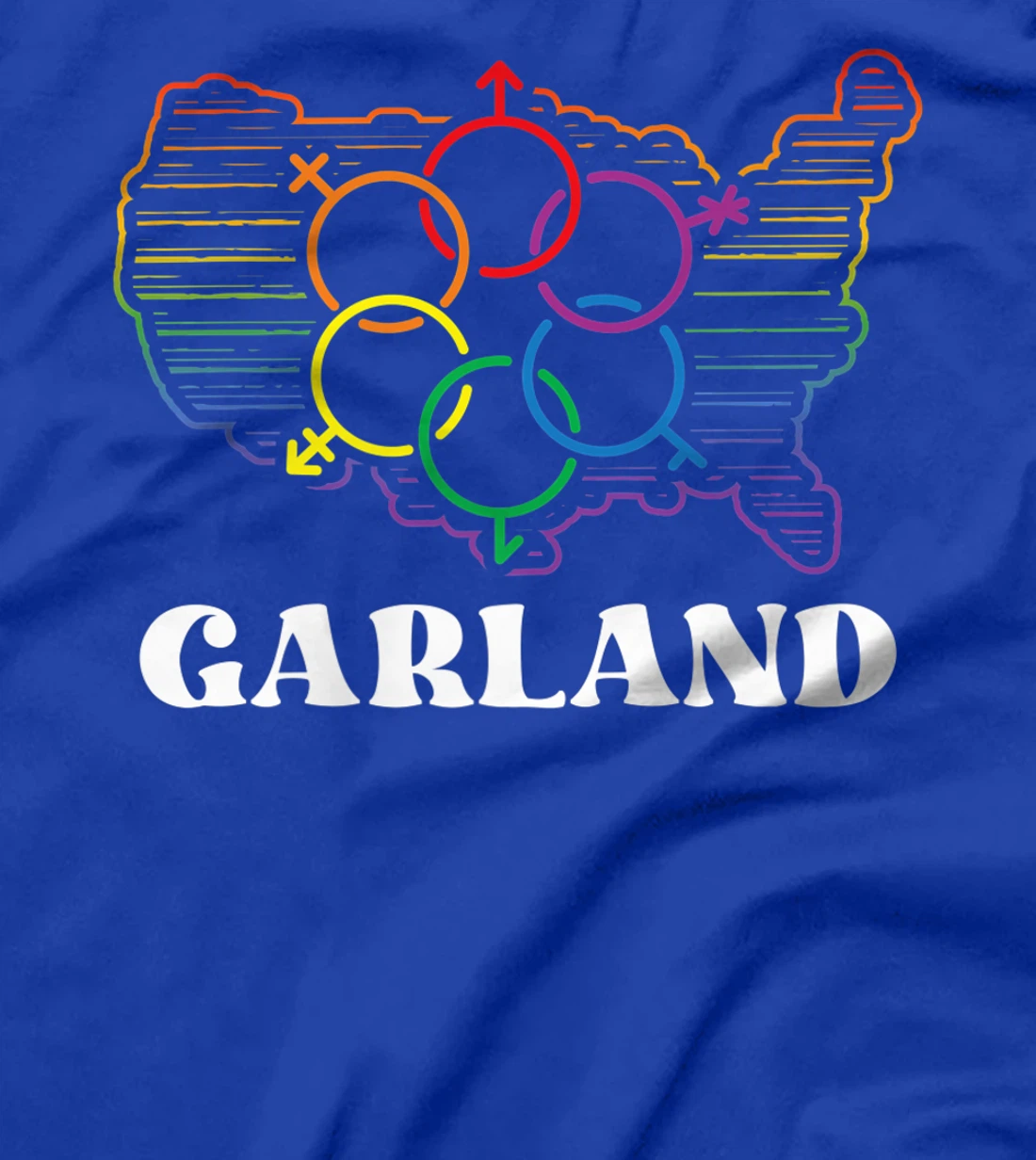 Garland Pride Month Pride Flag LGBT Community LGBTQ Flag T-Shirt, Women T-Shirt