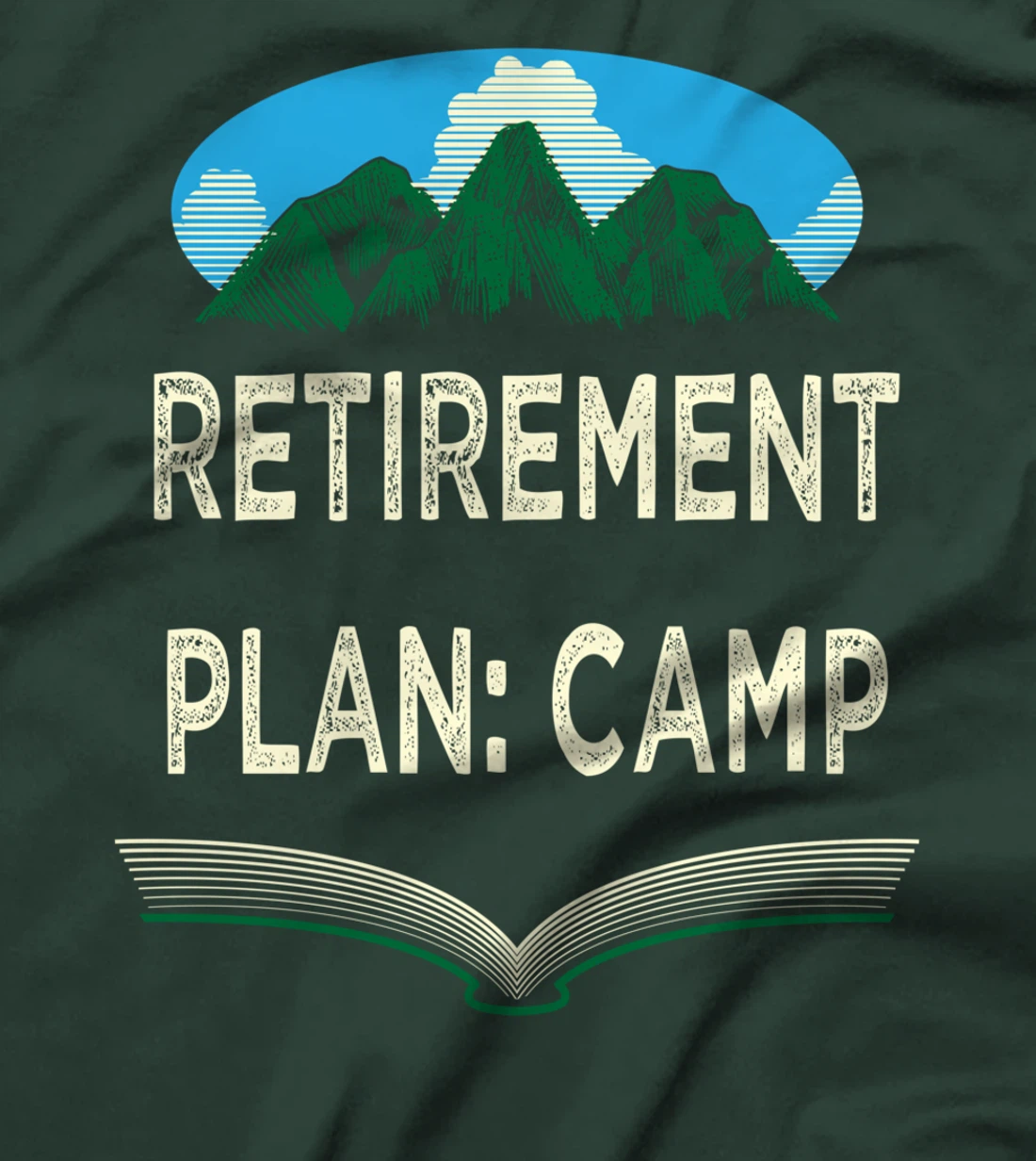 Retirement Plan Camp Retired Camping Elderly Camper Funny T-Shirt