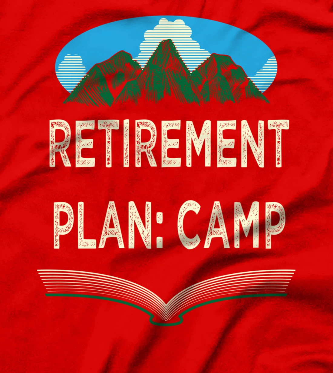 Retirement Plan Camp Retired Camping Elderly Camper Funny T-Shirt