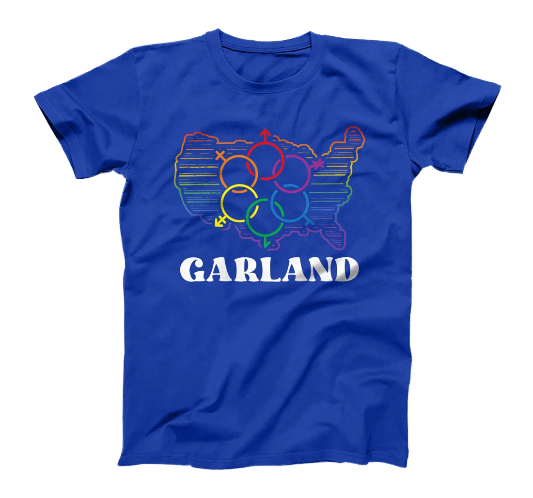 Garland Pride Month Pride Flag LGBT Community LGBTQ Flag T-Shirt, Women T-Shirt