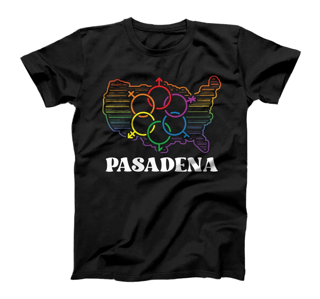 Pasadena Pride Flag Pride Month LGBTQ Flag LGBT Community T-Shirt