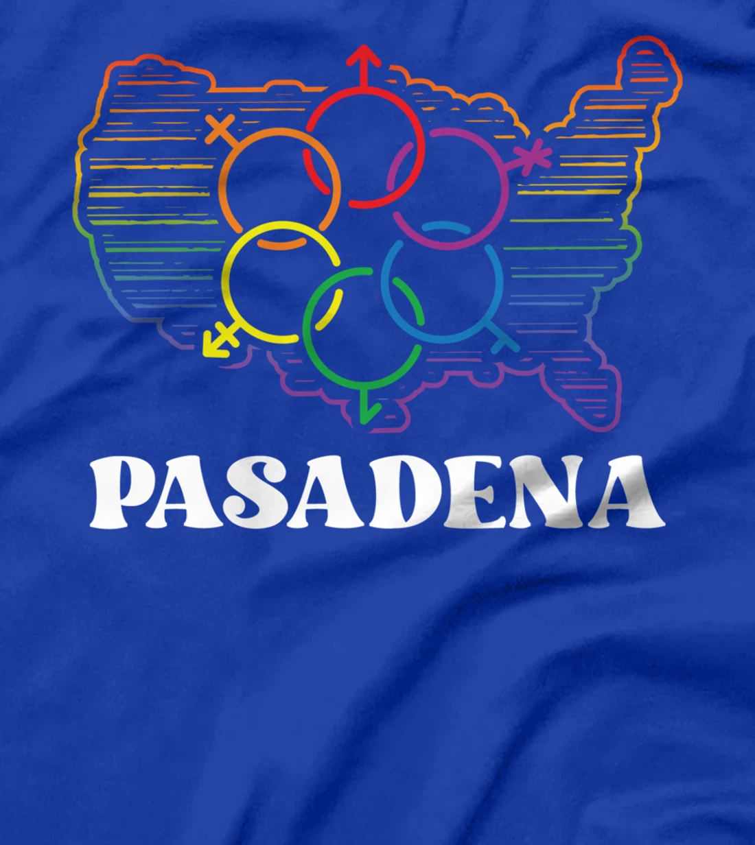 Pasadena Pride Flag Pride Month LGBTQ Flag LGBT Community T-Shirt