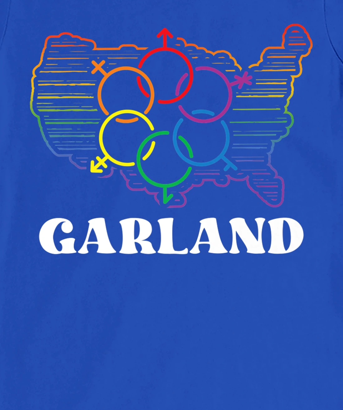 Garland Pride Month Pride Flag LGBT Community LGBTQ Flag T-Shirt, Women T-Shirt