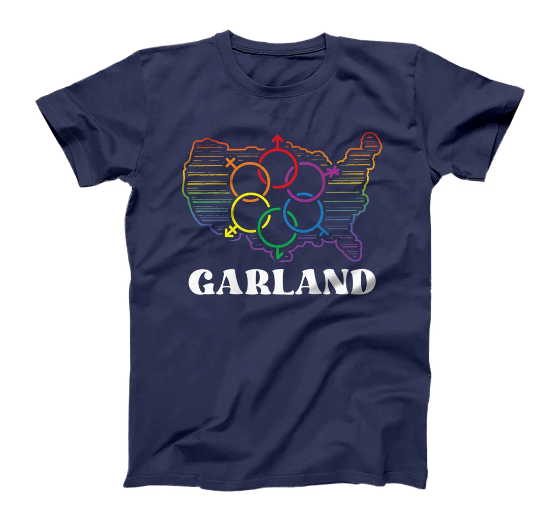 Garland Pride Month Pride Flag LGBT Community LGBTQ Flag T-Shirt, Women T-Shirt