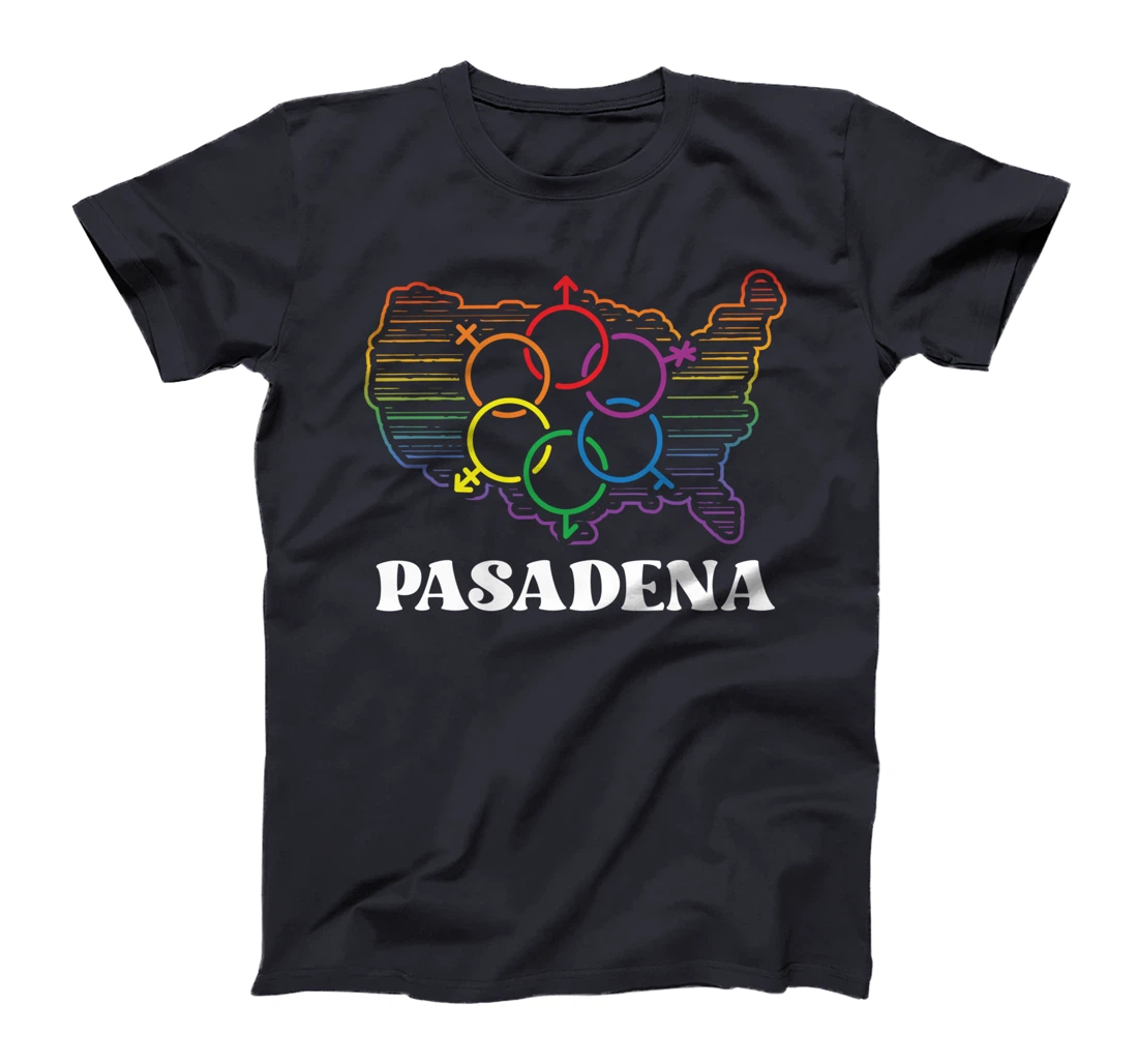 Pasadena Pride Flag Pride Month LGBTQ Flag LGBT Community T-Shirt