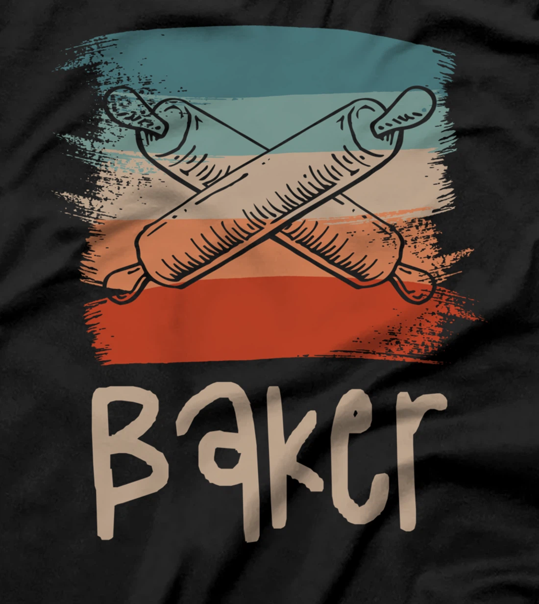 Retro Vintage Classic Baker Baking T-Shirt