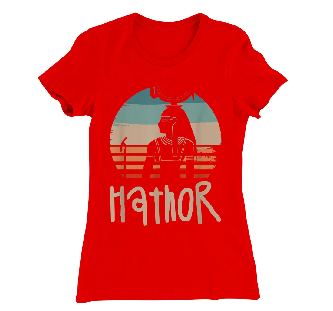 Vintage Retro Egyptian Gods Ancient Egypt Mythology Hathor T-Shirt, Women T-Shirt