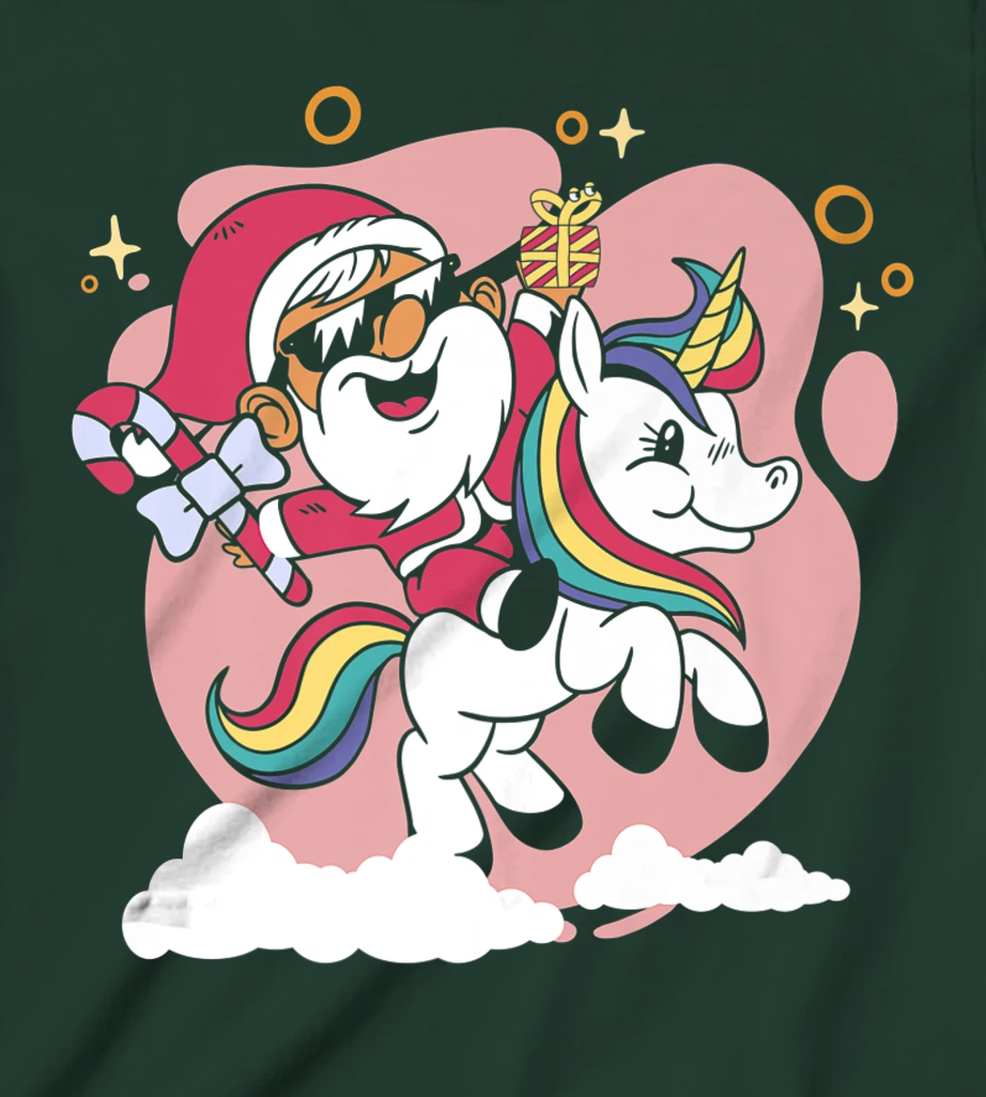 Christmas lights rainbow with Christmas tree ugly for Xmas T-Shirt, Kid T-Shirt and Women T-Shirt