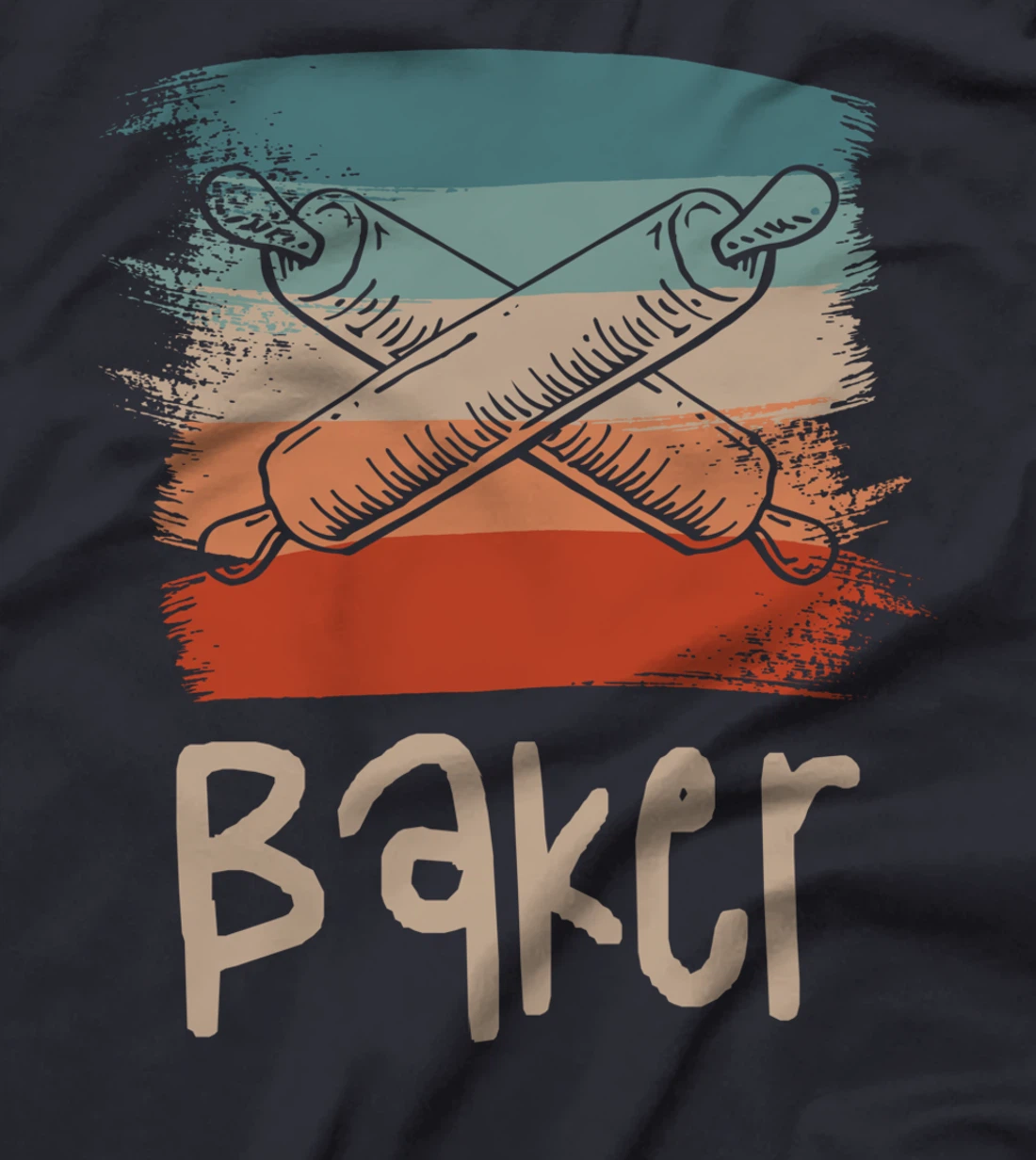 Retro Vintage Classic Baker Baking T-Shirt