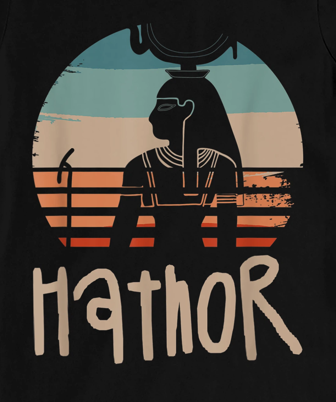 Vintage Retro Egyptian Gods Ancient Egypt Mythology Hathor T-Shirt, Women T-Shirt