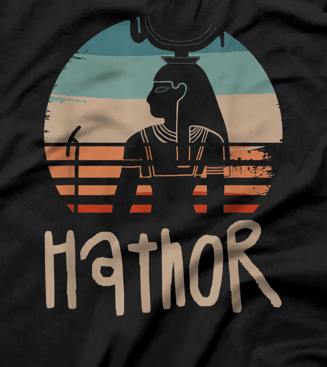 Vintage Retro Egyptian Gods Ancient Egypt Mythology Hathor T-Shirt, Women T-Shirt