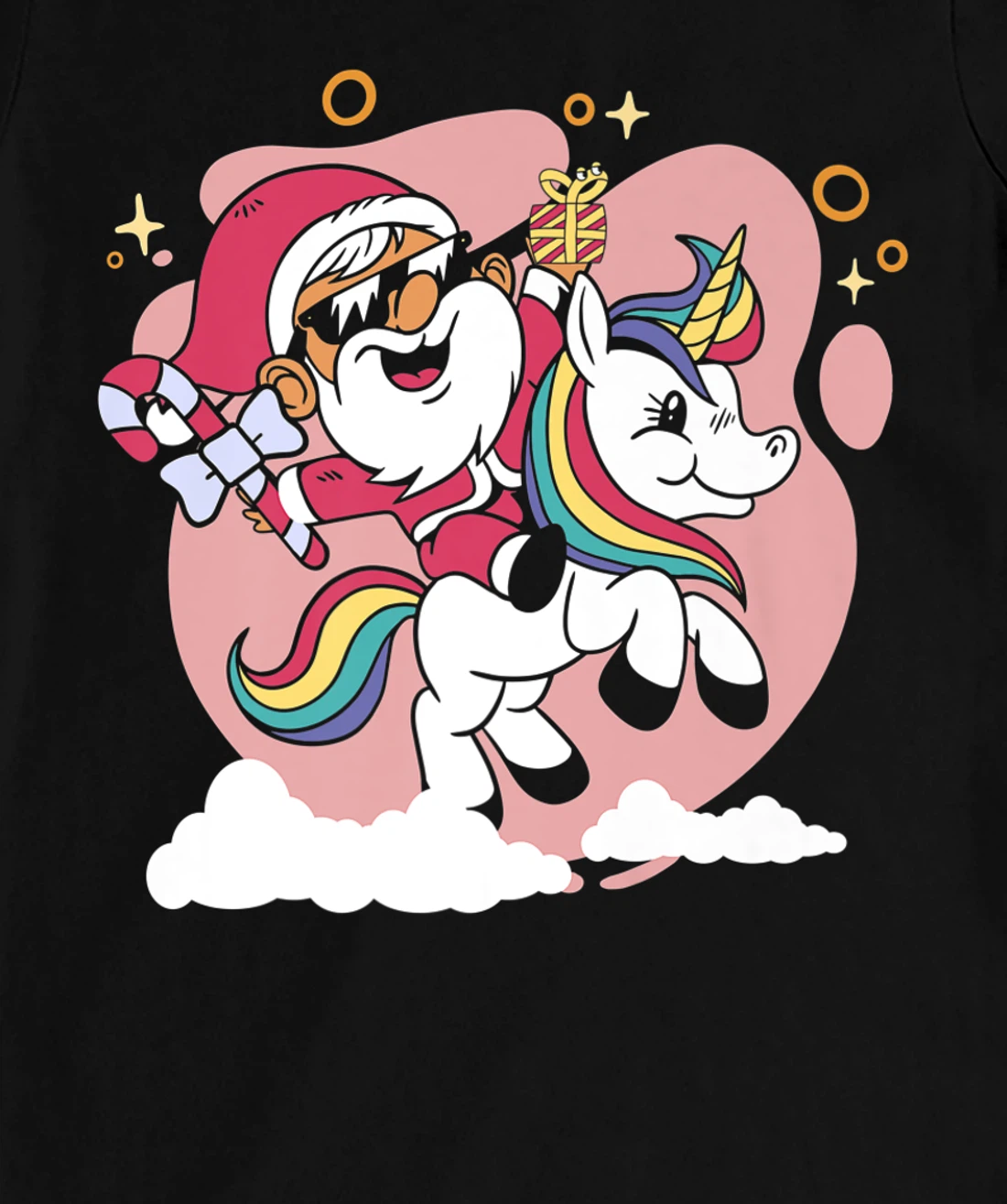 Christmas lights rainbow with Christmas tree ugly for Xmas T-Shirt, Kid T-Shirt and Women T-Shirt