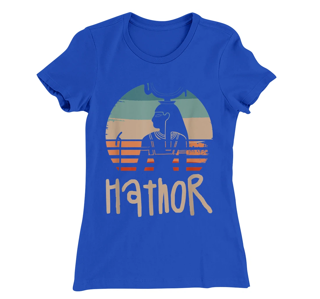 Vintage Retro Egyptian Gods Ancient Egypt Mythology Hathor T-Shirt, Women T-Shirt