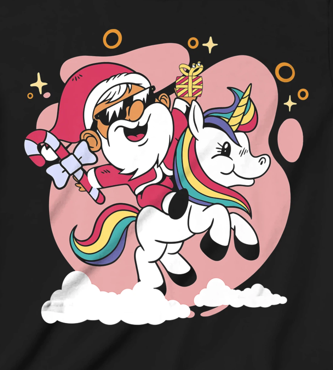 Christmas lights rainbow with Christmas tree ugly for Xmas T-Shirt, Kid T-Shirt and Women T-Shirt